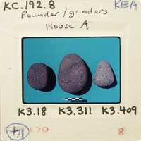 Four rocks displayed on blue background with white labels and numbers.