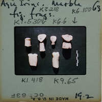 Assortment of marble Cycladic figurines.