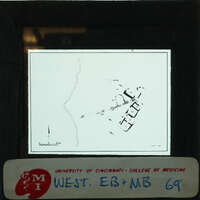 Inked plan of buildings on the western side of Ayia Irini.