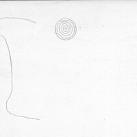 Index card with typed and handwritten information, sometimes including a sketch, of pottery from an excavation.