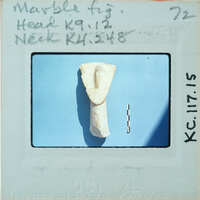 Marble figurine head K9.12, K4.248.