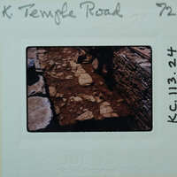 Parallel wall with surface between them.