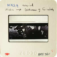 Nasa photo of KEA with annotations on white background.