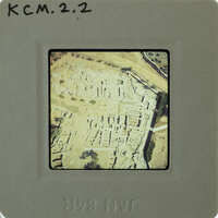 Aerial photo of ancient ruins.