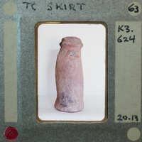 Terracotta figurine fragment of skirt K3.626.