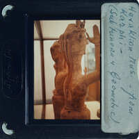 Ancient Greek vase with writing on a label.