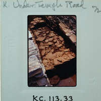 Parallel wall with surface between them.