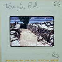 Parallel wall with surface between them.