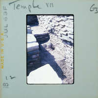 Stone walls with different surfaces.