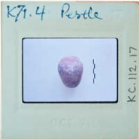 Purple stone with a white background, K7.14.