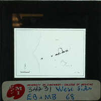 Inked plan of buildings on the western side of Ayia Irini.