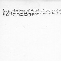 Index card with typed and handwritten information, sometimes including a sketch, of pottery from an excavation.