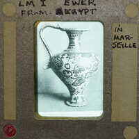 Single vase profile showing intricate painted designs.