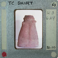 Skirt of teracotta figurine.