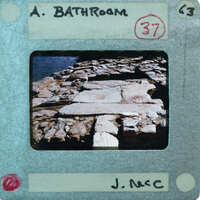 Picture of a bathroom with number 37 on it.