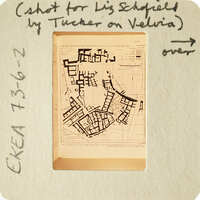 Old map with handwritten notes on top and bottom, possibly related to AYARI PLAN.