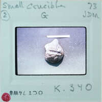 Very small broken pot with spout and groove, from the underside K.340.